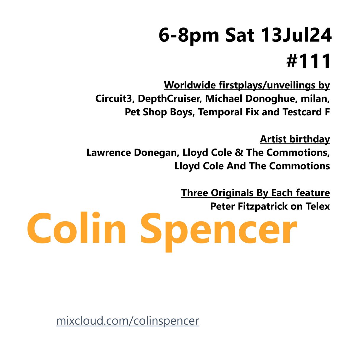 ColinsCuts's tweet photo. More thanks: #DepthCruiser's let me know that 'Mars, The Fearless Warrior' was another and so there were in fact, at least, EIGHT worldwide #exclusive firstplays/unveilings during #ColinSpencer Programme #111, #YIPPEE
▶️https://t.co/tETjo7K4qg
#DiscoverAndRemember @depthcruiser https://t.co/8Cj2Gr5tyy