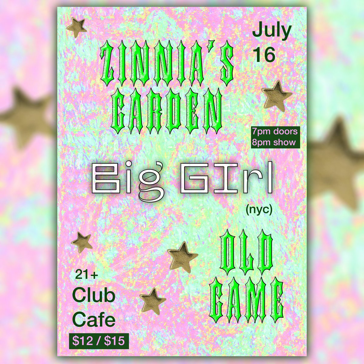 opusoneprod's tweet image. 🎶 TONIGHT 🎶

07/16 | #ZinniasGarden and @BigGirlvsGod with special guest #OldGame | @ClubCafeLive

🎟️ Buy Tixs: hive.co/l/0716zinniasg…  
Doors: 7:00pm

Tickets are available for purchase online or at the door. 
#tonight #pghconcerts #clubcafe #clubcafelive #livemusic #music