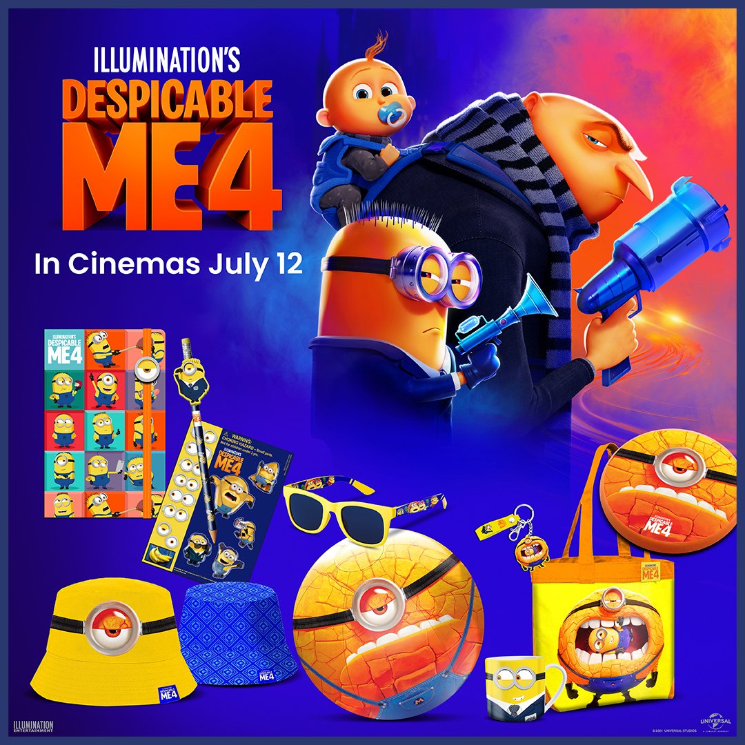 imccinemas's tweet image. The minions are back!

To celebrate the release of #DespicableMe4 we've teamed up with Universal Pictures Ireland to give you the chance to win this amazing merch pack!

To be in with a chance of winning:
🍌Like
🍌Share
🍌Comment
🍌Follow 

Good luck!

*t&amp;amp;c apply*

#imccinemas