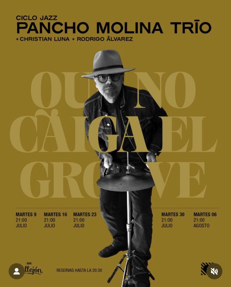 Francisco Molina (@panchomolinac) on Twitter photo Hola. Hoy martes 16 a las 21hrs en el <a href="/barcallejon_/">BAR CALLEJON</a> de Concepción se toca música en vivo. Nada me hace más feliz, con la ropa puesta que tocar tocar y tocar. Reserven. Seguimos y Gracias #QueNoCaigaElGroove Hola. Hoy martes 16 a las 21hrs en el <a href="/barcallejon_/">BAR CALLEJON</a> de Concepción se toca música en vivo. Nada me hace más feliz, con la ropa puesta que tocar tocar y tocar. Reserven. Seguimos y Gracias #QueNoCaigaElGroove