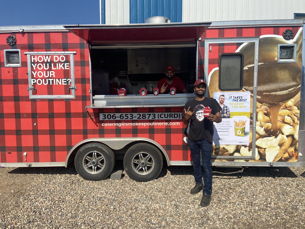 Come out to <a href="/AginMotion/">Ag in Motion</a>  &amp; have some fries cooked in <a href="/CargillAgCanada/">CargillAgCanada</a> specialty canola oil at The Smokes Poutine trailer on 2nd Ave!