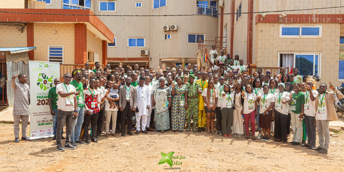 OumboukGenevive's tweet image. 📍Après #Défalé en 2022, j'ai eu l'opportunité de prendre part à la 6ème édition de la #WeekEco2024 du 25 au 29 Juin à #Parakou🇧🇯 en tant que membre du comité d'organisation avec plus de 150 jeunes #francophones engagés contre les changements #climatiques.💚 #Team229 #Ecolotrip
