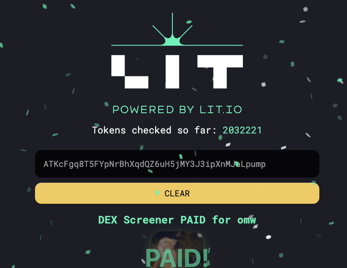 onmywaysol's tweet photo. dex is paid 

$omwOn my way! https://t.co/eYUveJtEe8