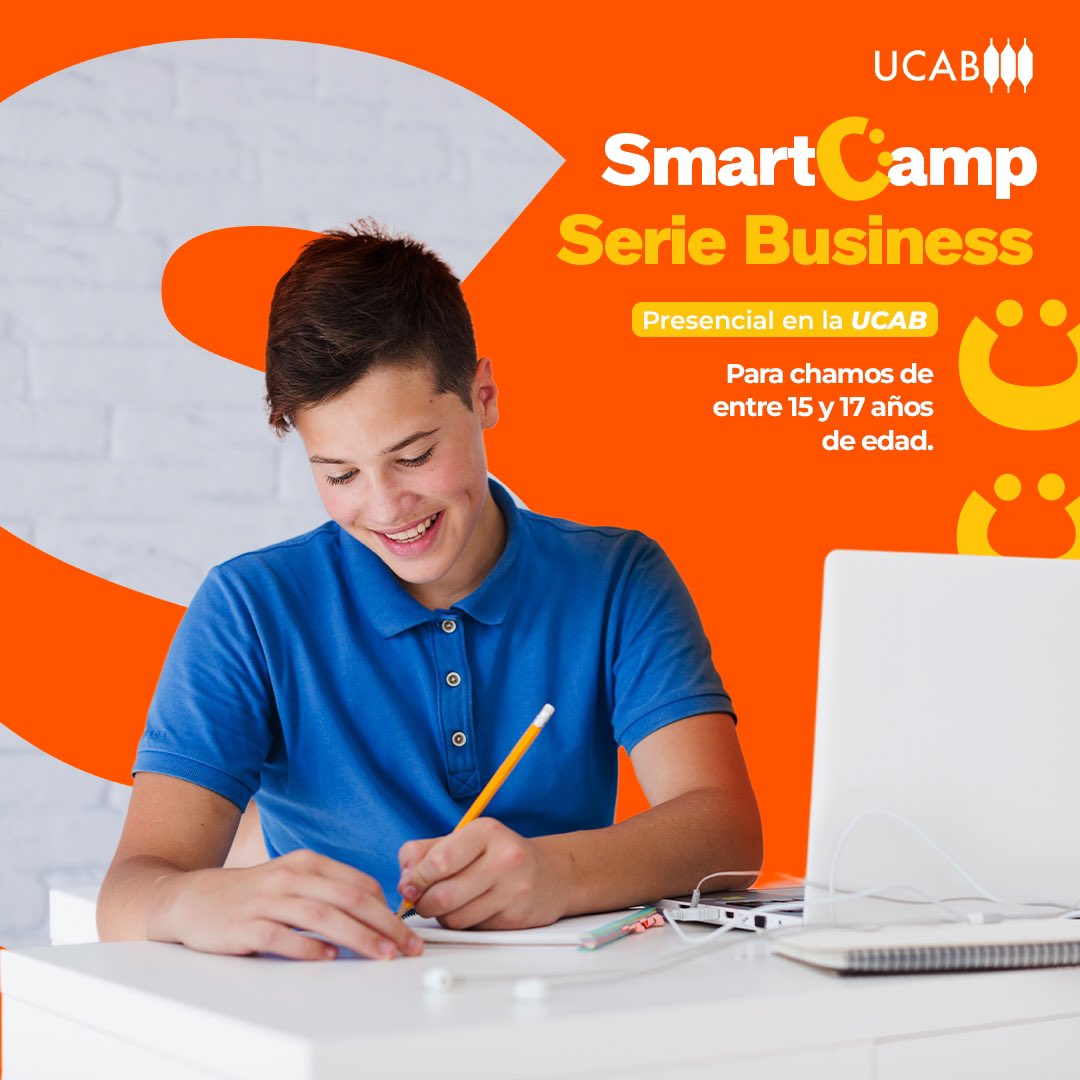 ciap_ucab's tweet image. #SmartCamp Un mes para chamos del #12Agos al #13Sep en la sede de #Montalbán. 

✅Series temáticas de una semana de duración.
✅De 11 a 14 años y de 15 a 17 años.

Escríbenos al WhatsApp +58 424-1374373 para más información 

#weekcamp #planesvacacionales #caracas