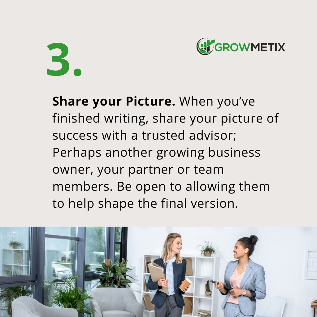 growmetix's tweet photo. If you feel like your business isn’t on the right track toward success, it might make sense to start focusing more on the end goal and the story you have to tell along the way.
What does “success” mean to you and your business? https://t.co/wk5jMUheIn #GoalSetting #BusinessCoach https://t.co/7jvY54ppZo