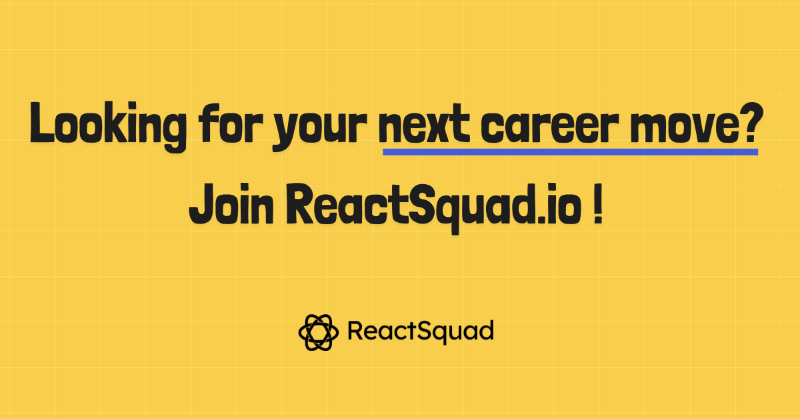 nikolas_chap's tweet photo. Are you a senior React developer looking for a new job?

We're hiring for the leading React Staffing Agency for Startups: ReactSquad.

- 100% Remote
- 1.3M NGN per month
- 10% guaranteed annual pay raise

Apply by filling out the form linked below