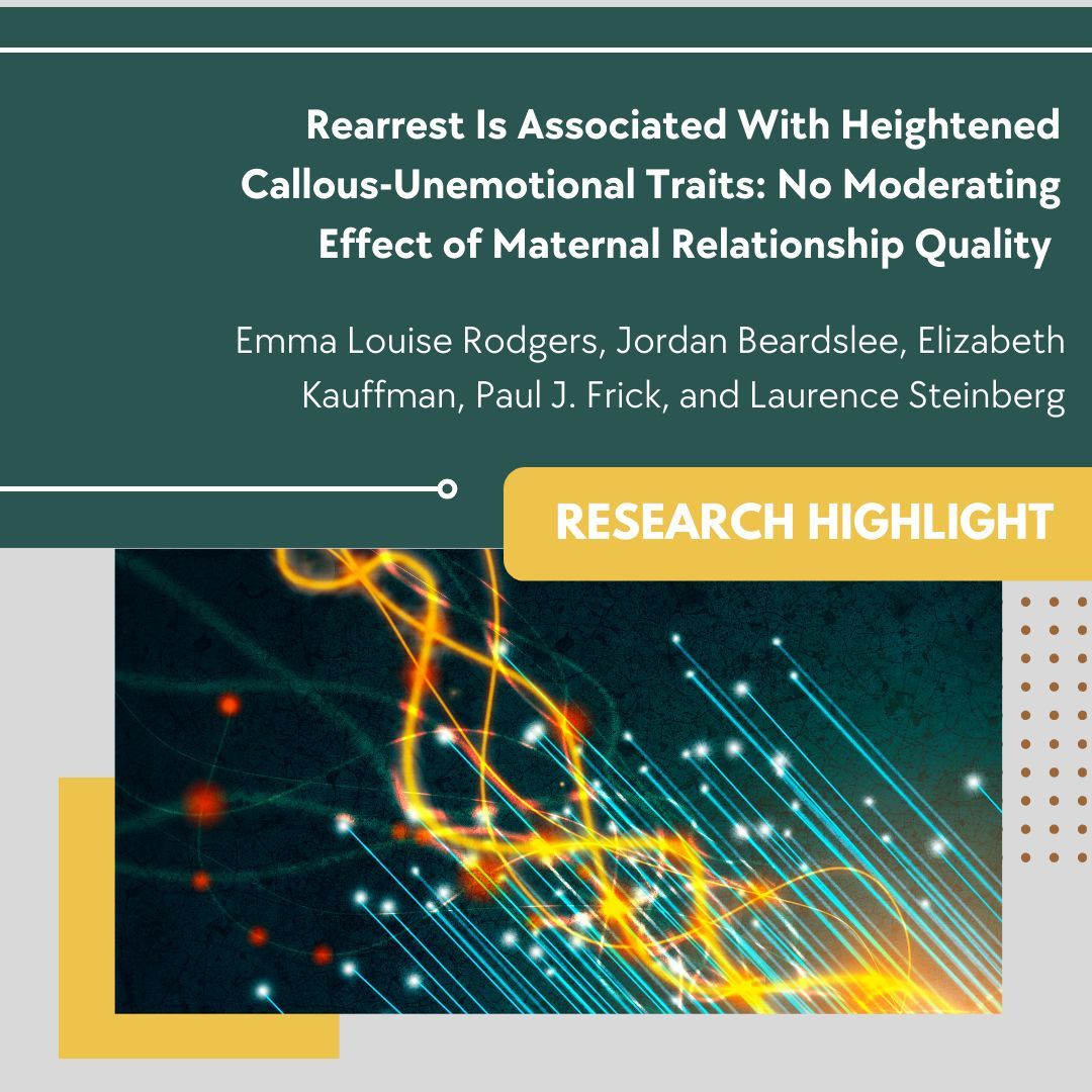 lhb_apls's tweet photo. Rearrest is associated with increases in CU traits irrespective of the quality of a youth’s relationship with their mother. Interested in this finding? Check out Rodger's et al.'s article from the June 2024 issue here- https://t.co/Kp7DaencCo @apls41 @aplssc https://t.co/uMJoPh3KC6