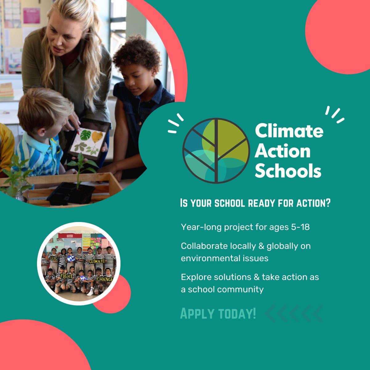 Climate Action Schools connects students (K-12) across continents to tackle climate change. This year-long project offers project-based learning, virtual exchanges &amp; more! Limited spots available - register now! #ClimateActionEdu #climateactionschools buff.ly/3zInNPE