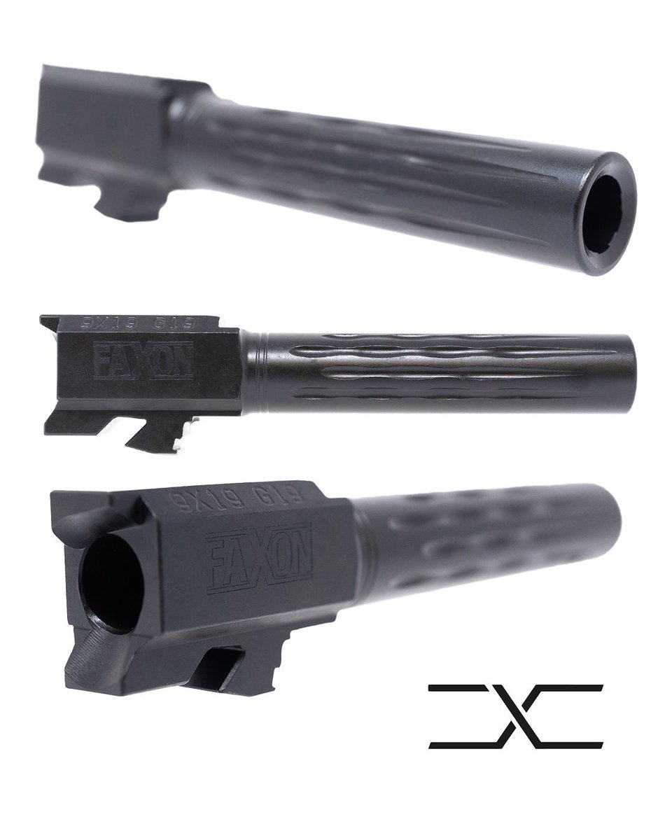 Faxon_Firearms's tweet photo. βοΈ Flame-fluted, Nitride-coated G19 barrel.
https://t.co/9zUvGF8br8
.
.
.
.
.
#pistol #guns #gun #gunsdaily #firearms #machining #sickguns #manufacturing #cnc #engineering #faxon #faxonfirearms #pistolbuild #gunchannels #firearmphotography #madeinusa #madeinamerica https://t.co/Ek7bJcnI4o