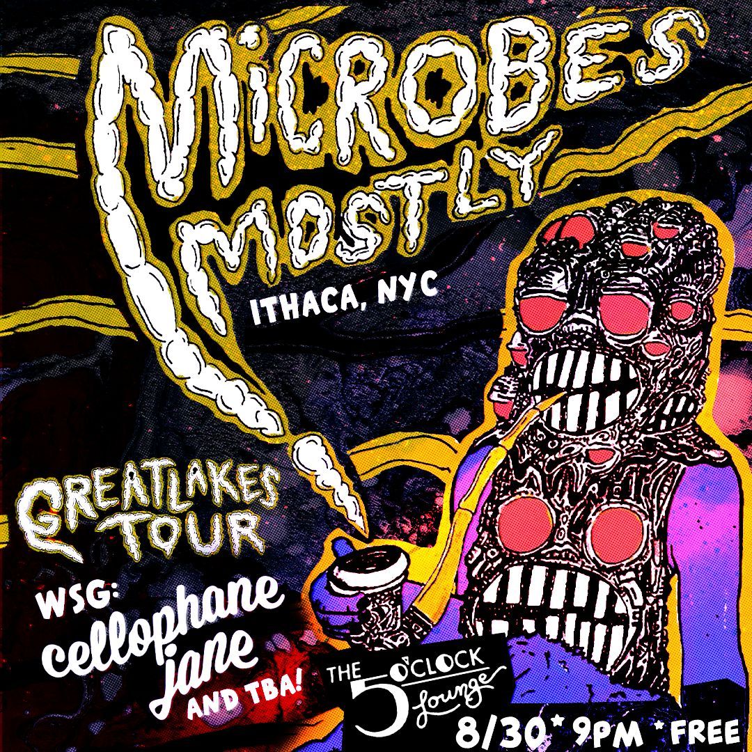 Cellophane_Jane's tweet photo. Get yer ears blown off AUGUST 30th at The 5 O Clock Lounge with Microbes, Mostly , WSG yours truly and TBA~!  KEEP EM PEELED👀 
#MAXIMUMROCK https://t.co/8pyNkLBvHY