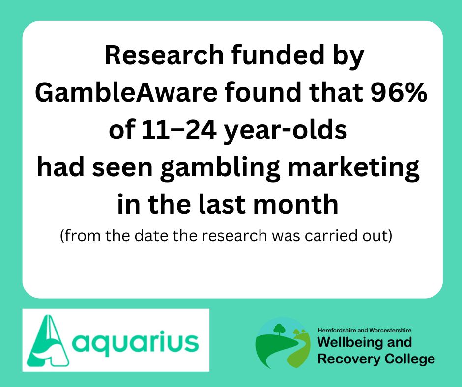 Are you concerned about how Gambling is affecting our children. Have you noticed changes in behaviour due to gaining and "Always wanting money for in app purchases"?
Let us know in the comments below.
#gambling #freecourses #worcester #herefordshire <a href="/aquariuspage/">Aquarius Page</a>