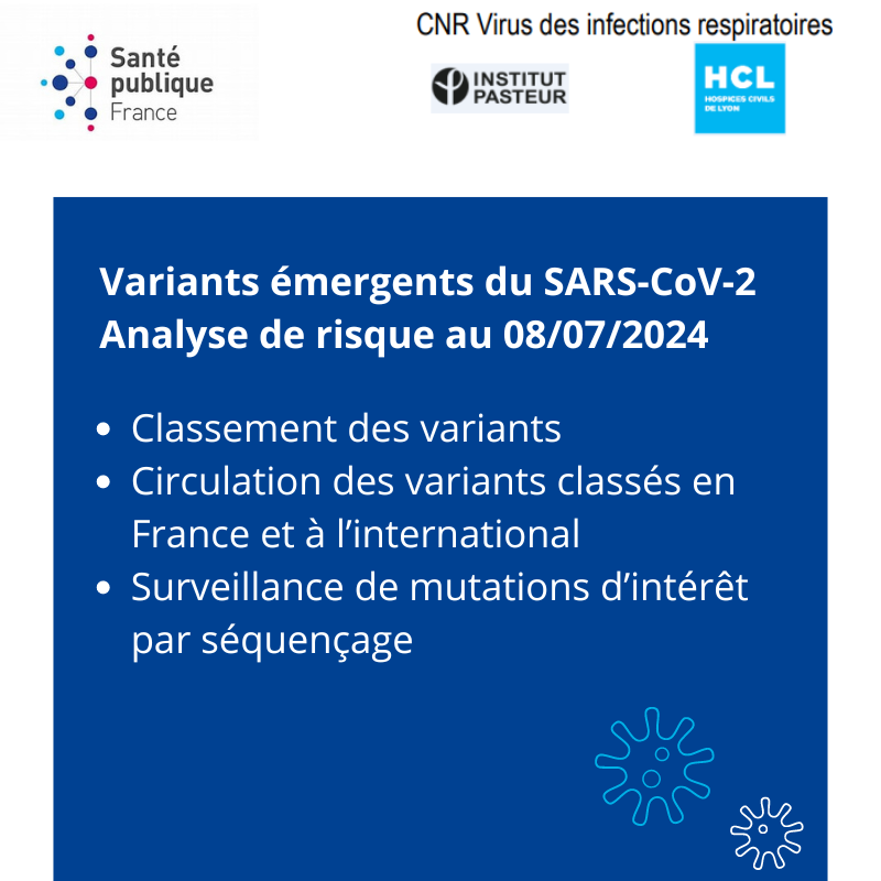 SantépubliqueFrance (@santepubliquefr) on Twitter photo #COVID19
Circulation dominante du variant JN.1 avec une augmentation de ses sous-lignages
KP.2 et KP.3
🔎Pour en savoir plus sur les différents #variants du SARS-CoV-2 consultez la nouvelle analyse de risque au 08/07 ⤵
santepubliquefrance.fr/dossiers/coron…
<a href="/CHUdeLyon/">HCL - Hospices Civils de Lyon</a> <a href="/institutpasteur/">Institut Pasteur, since 1887</a> #COVID19
Circulation dominante du variant JN.1 avec une augmentation de ses sous-lignages
KP.2 et KP.3
🔎Pour en savoir plus sur les différents #variants du SARS-CoV-2 consultez la nouvelle analyse de risque au 08/07 ⤵
santepubliquefrance.fr/dossiers/coron…
<a href="/CHUdeLyon/">HCL - Hospices Civils de Lyon</a> <a href="/institutpasteur/">Institut Pasteur, since 1887</a>