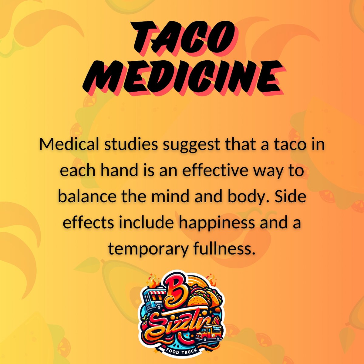 bsizzlinfl's tweet photo. #facts #tacofacts #orlando #tacotruck #foodtruck #love #bsizzlinfl https://t.co/n2iFK0EdIj