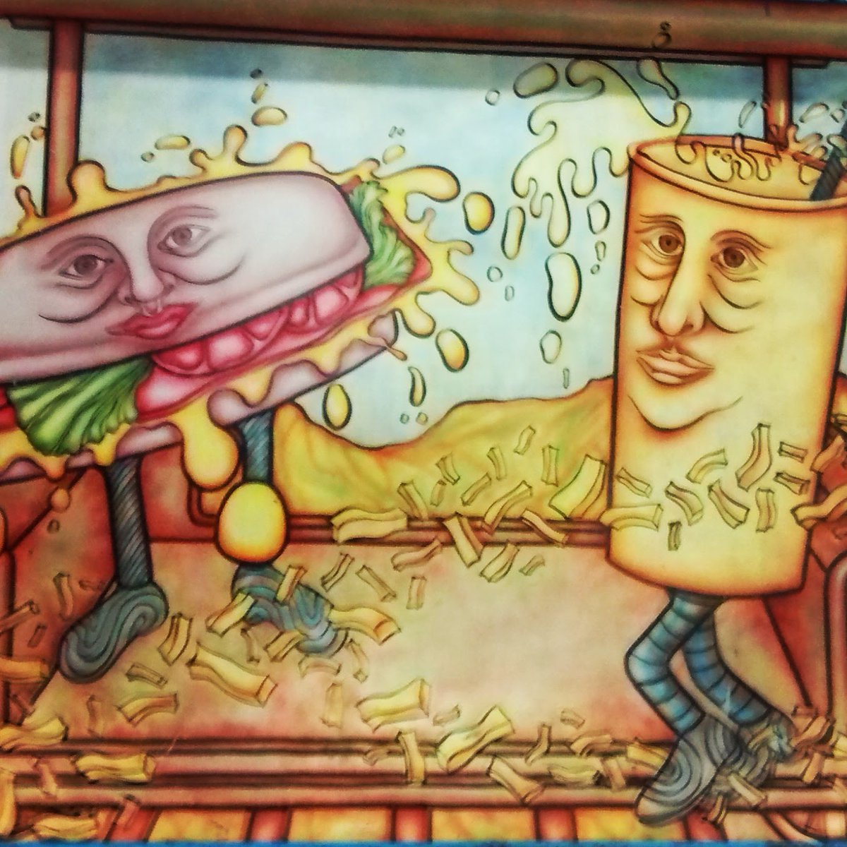 xkyaax's tweet photo. Si tuviese una máquina del tiempo volvería a comer panchitos a las pancherías lisérgicas de la Cólon. #Arteartearte https://t.co/OMIL44oZuy