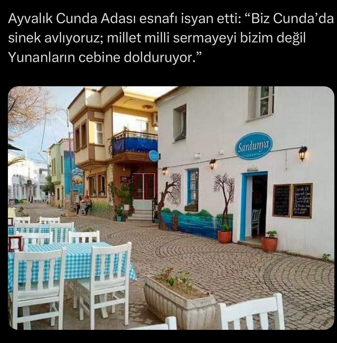 Milleti silke silke bir hal olduğunuz! İnsanlar silkmelerinizden bunaldı be sevgili Cunda esnafı!

Şimdi oturup ağlamanın manası yok