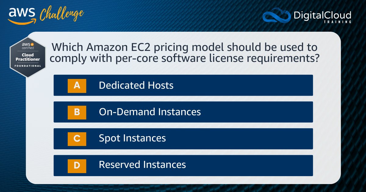 nealkdavis's tweet image. 📣 #AWSChallenge - Test your Knowledge

Know the answer? Post it in the comments below! 🙋

📌For additional FREE AWS practice questions, visit dct.news/free-aws-quest…

#AmazonEC2