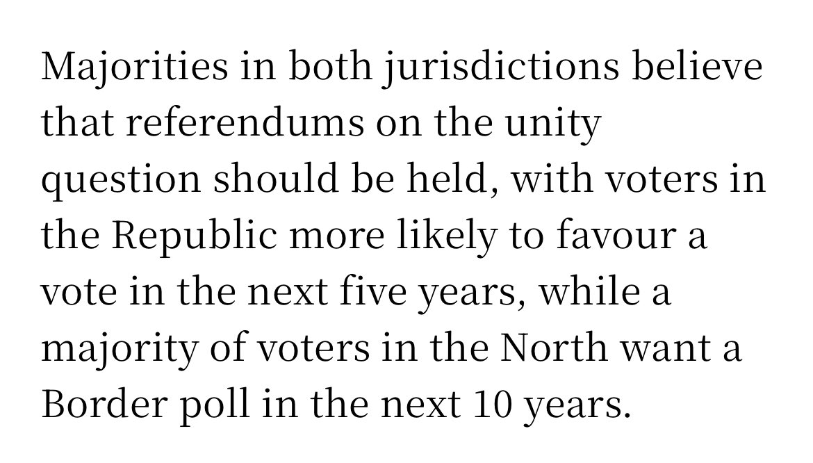 Fin__1999's tweet photo. @WeeRed1879 @ArleneFosterUK The majority in the North want one by 2030. If you’re so sure that the Union would win, why reject calls for a border poll?? https://t.co/BnI2Bw1kxN