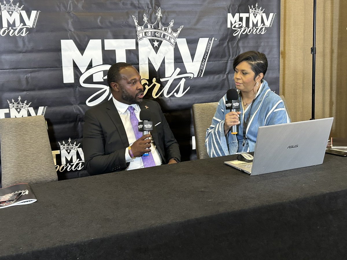 Coach Thomas, Tavarious Griffin, and Malachi Bailey shining for <a href="/AlcornStateFB/">Alcorn  Football</a> at <a href="/theswac/">Southwestern Athletic Conference</a> Football Media Day!

#AlwaysAlcorn #FearTheBrave #ForgingAhead