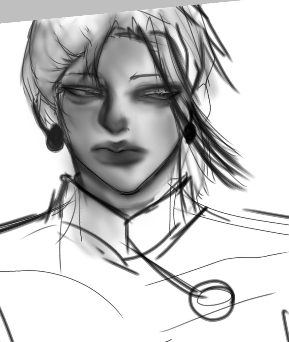stareurart's tweet photo. Wip drawing geto from jjk 🙌✨✨ https://t.co/lLbZmALcQK