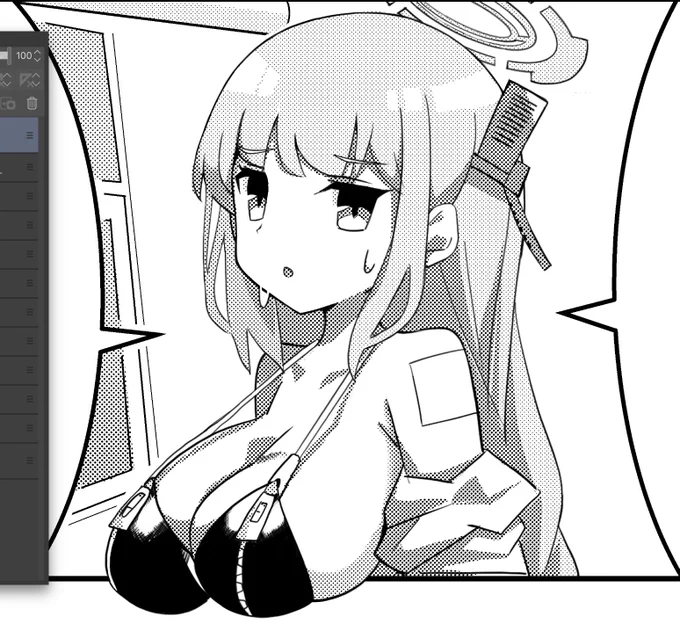 エイミ、枠から飛び出しがち 