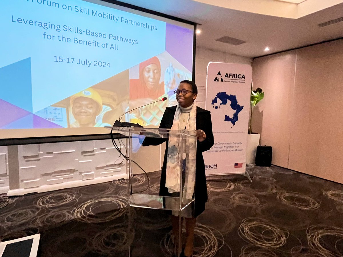 dputs's tweet image. Following fruitful discussions &amp;amp; sharing best practices during the breakaway session, I had the pleasure of presenting on how Regional Economic Communities can support SADC member states involved in skills &amp;amp; labour mobility schemes achieve sustainability and scalability 📈