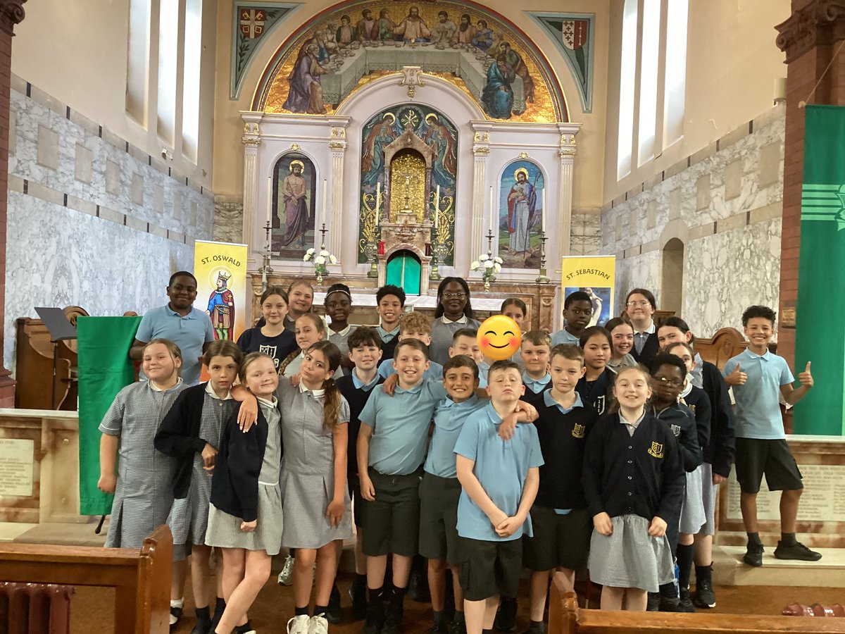 StSebsY6's tweet photo. We celebrated our Year 6 children at their Leavers’ Mass today. They are ready to transition to the next stage in education and we are excited to see how far they will go. Only my best will do. Be kind to one another. Amen. https://t.co/l6SPzYMqwL
