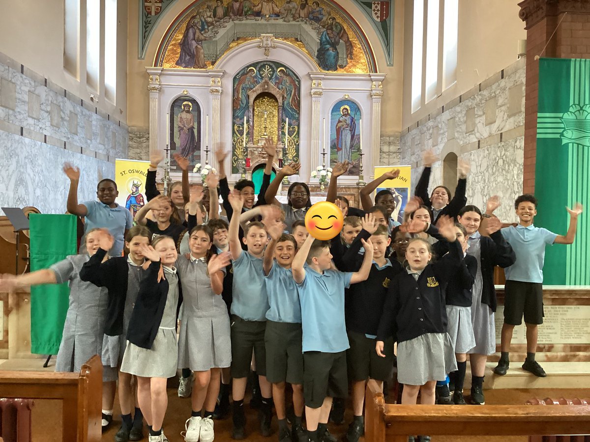 StSebsY6's tweet photo. We celebrated our Year 6 children at their Leavers’ Mass today. They are ready to transition to the next stage in education and we are excited to see how far they will go. Only my best will do. Be kind to one another. Amen. https://t.co/l6SPzYMqwL