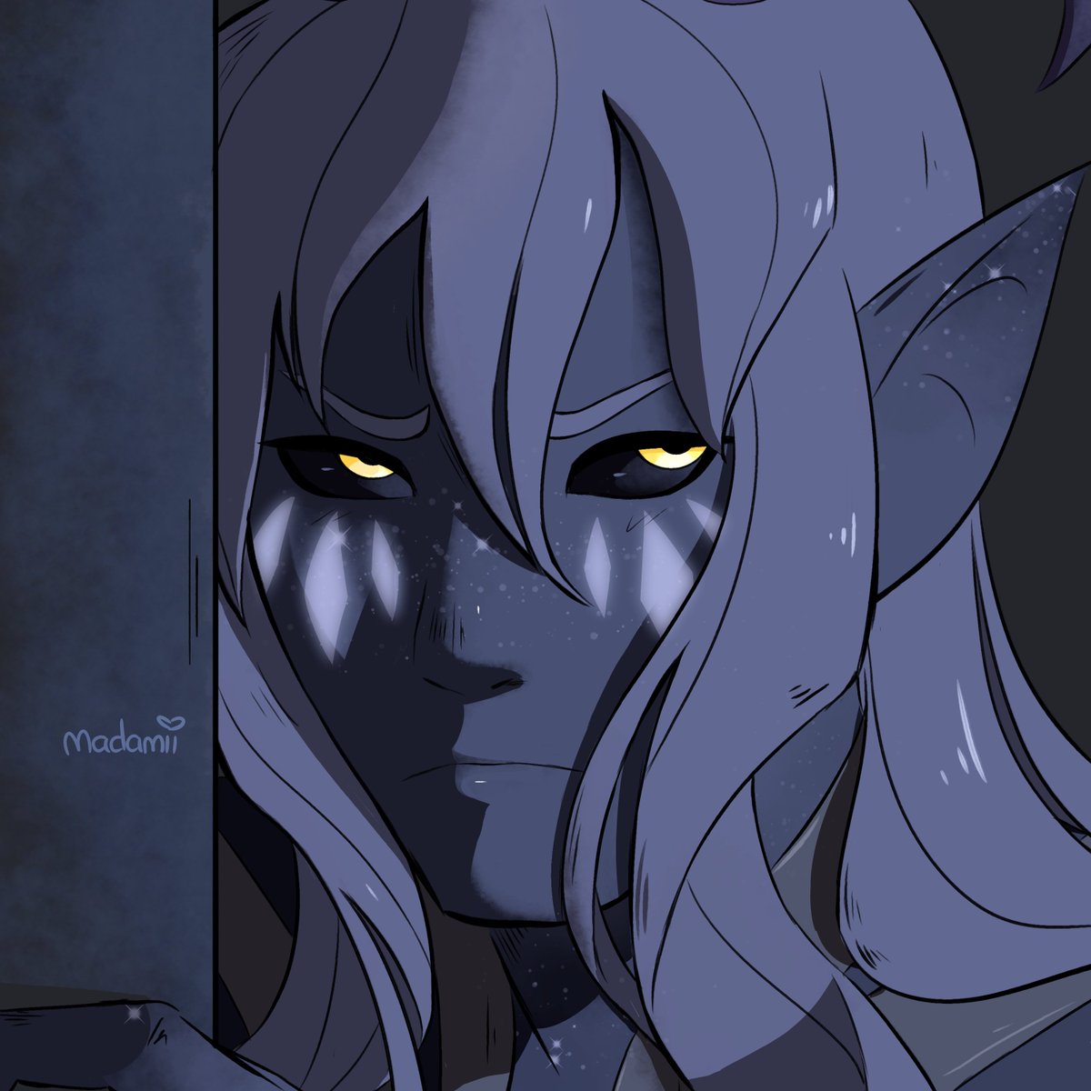 CyberLoveza's tweet photo. I haven't drawn Aaravos in like a year, but I'm so excited for season 6💜 #thedragonprince https://t.co/spN7wfdVD7