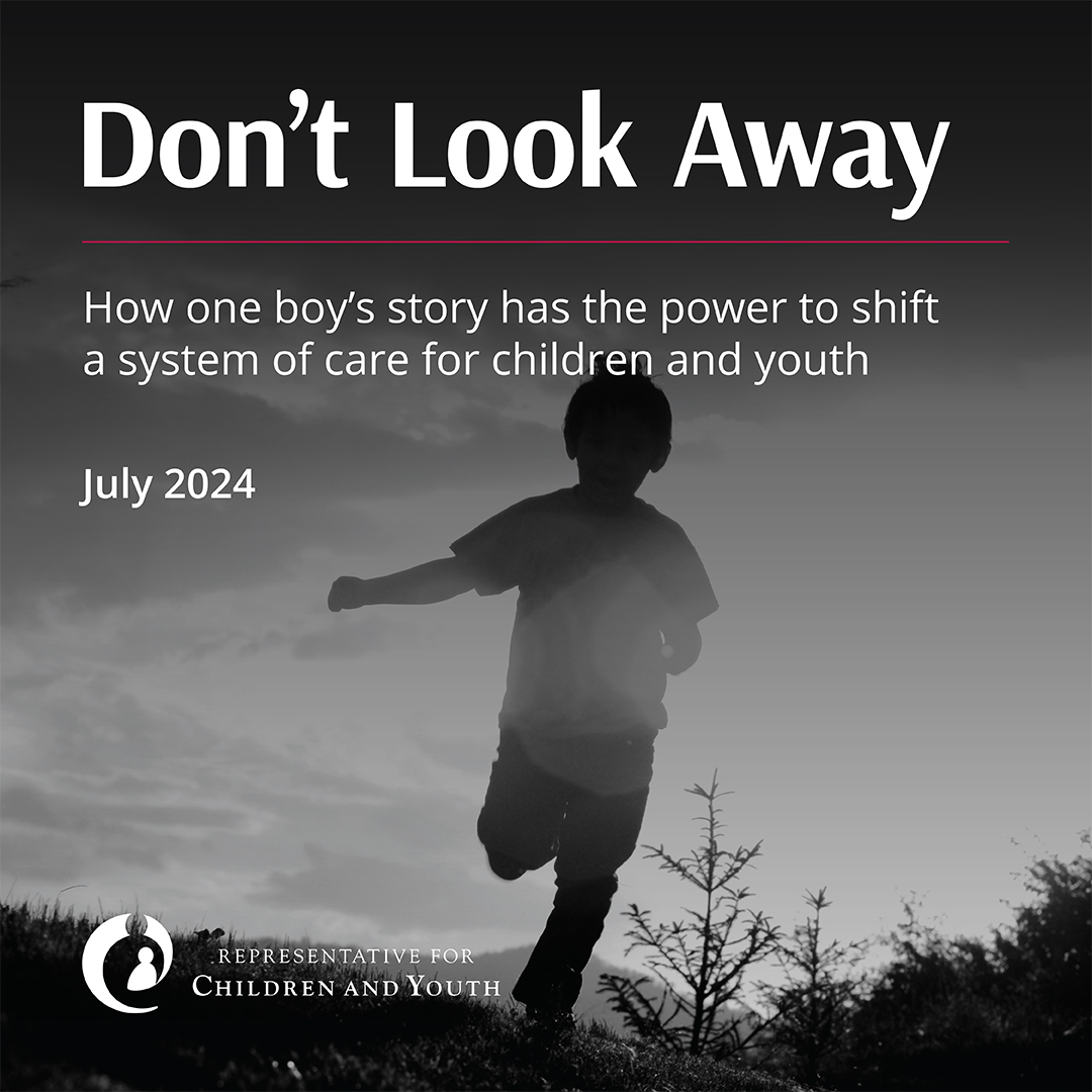 RCY's new report highlights series of significant missteps resulting in a child’s death – Representative for Children and Youth calls for both urgent and transformative change in systems of care.

Read the report: rcybc.ca/hfaq/dont-look…

#bcpoli