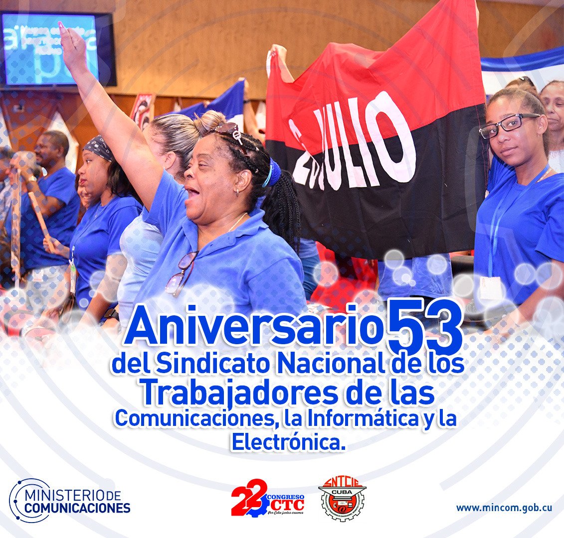 ¡Felicidades para todos los trabajadores de las Comunicaciones, la Informática y la Electrónica!
#CubaPorLaTransformaciónDigital