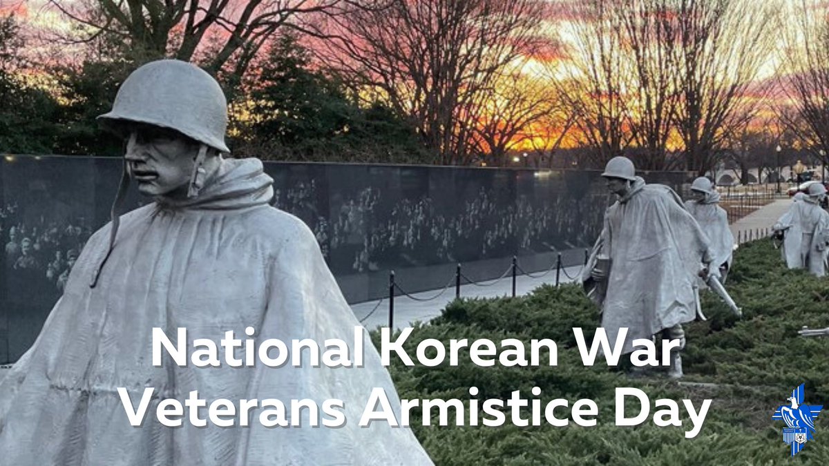 Often called the "Forgotten War," today we remember the veterans of the Korean War. Approximately 37,000 Americans lost their lives in this war. We honor their commitment to freedom and give thanks for all the Korean War vets who answered the call to serve.