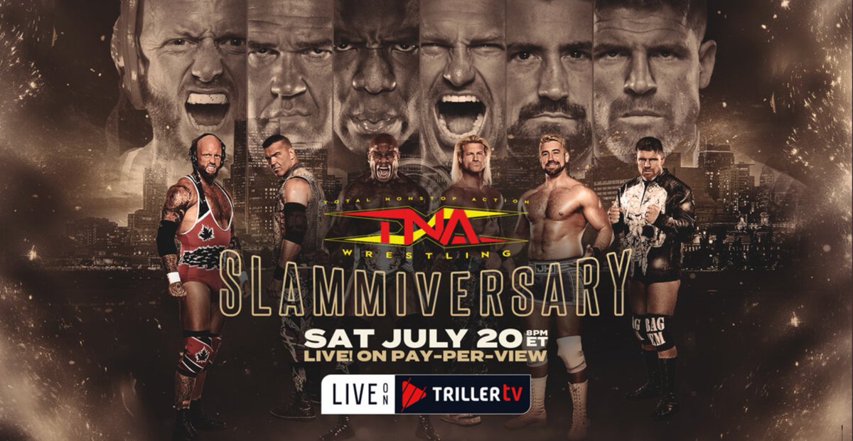 BrassRing_Media's tweet photo. 🔥🔥🔥 GIVEAWAY 🔥🔥🔥

Thanks to #TrillerTV, we have one code for #TNASlammiversary this Saturday.  To enter:

1) Like and RT this post

2) Follow @BrassRing_Media &amp; @FiteTV

3) Drop in your favorite TNA memory

Winner announced Friday!

Good luck!!! https://t.co/5j6x0l7Cbs