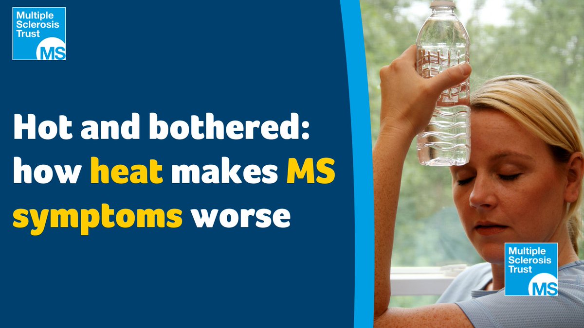 Around three quarters of people with #MS find that their symptoms get worse when they are hot.

This could be anytime or anywhere. It's usually noticed during exercise, in busy or heated rooms or when it's hot outside.

pulse.ly/bnyifngk6s