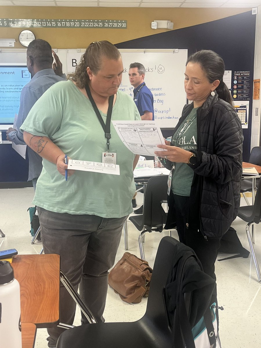 The Black Backpacks team is learning and sharing how they will make their classroom an OPTIMAL learning environment. We can’t wait to see how they implement their learning in their classrooms this year! #ocpsPL #ocpsinduction