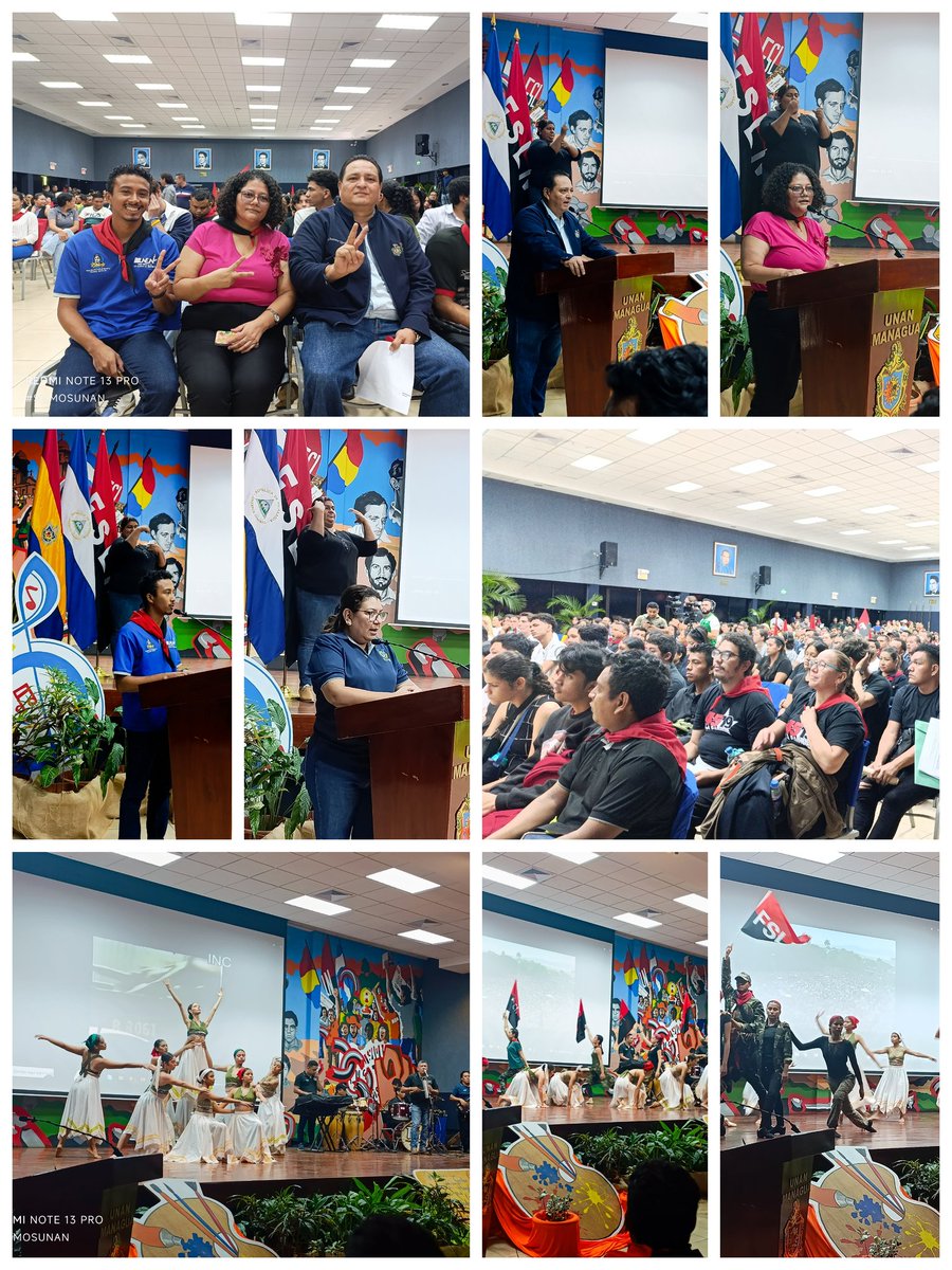 En conmemoración del 45/19, la Militancia Sandinista de la UNAN-Managua celebró con un concierto y un derroche cultural, honrando el legado de Augusto Sandino y los héroes de la Revolución Popular Sandinista.
🖤❤️
#SomosUNAN
#SoyCSM
#4519LaPatriaLaRevolucion 
#4519SiempreMásAllá
