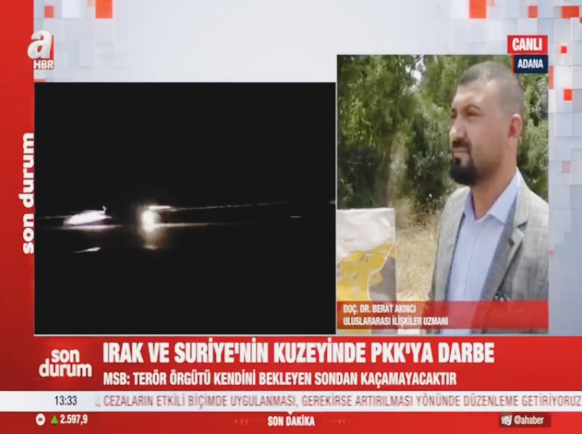 Türk Silahlı Kuvvetlerimizin Irak ve Suriye'nin kuzeyinde devam eden terör operasyonlarını <a href="/ahaber/">A Haber</a> #sondurum programında değerlendirdim...<a href="/sakaakademi/">SAKA</a>