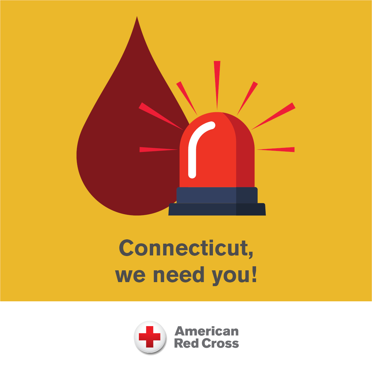 CTRedCross's tweet photo. The heat is on to find more blood donors – there simply aren't enough people giving. Summer is an especially hard time to collect enough blood donations to meet patient needs. You can help bring brighter days to patients. Sign up to give now: https://t.co/rUKLZGXRgJ https://t.co/NXgc6hQ7Rx