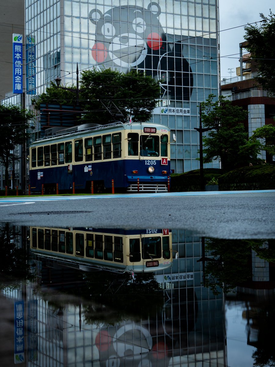 Kaname147's tweet photo. Kumamoto City Tram 🚋 https://t.co/5B3468lM0q