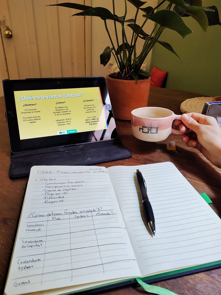 RosaGlez_eth's tweet photo. GM ☕
Hoy nos levantamos a aprendemos temprano con la clase #DeFanABuilder de @EspacioCripto y @abrahamcr acompañado con mi tacita Nounish de @sohobiit ☕🤓
El tema de hoy fue Financiamiento y Grants, un tema muy apasionante para mí. 🤑💸
#DFAB https://t.co/htQ9e8uZUt