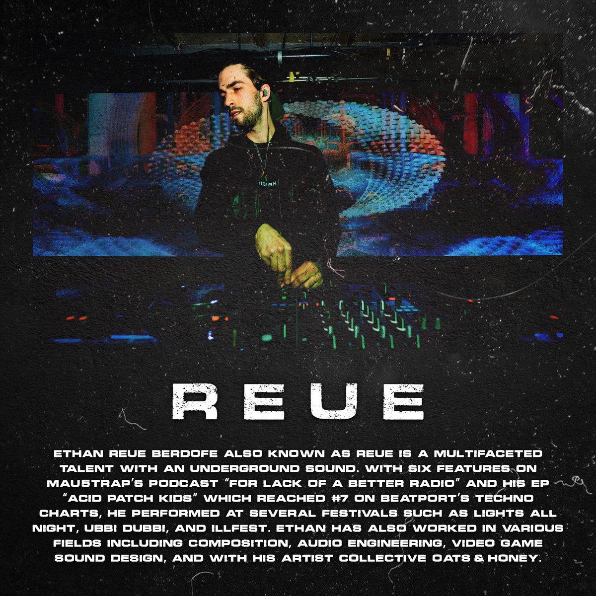 VeridianRecs's tweet photo. ARTIST SPOTLIGHT // REUE 🧬

REUE // UNBURDENED
DROPPING EVERYWHERE THIS THURSDAY 🚨🚨🚨

SMASH THAT PRE-SAVE 🔗 IN OUR BIO AND PULL UP TO THE OFFICIAL RELEASE PARTY THIS SATURDAY AT @TheVenueATX TO HEAR IT LIVE 🕺🏻 https://t.co/Y7RFywbGrk