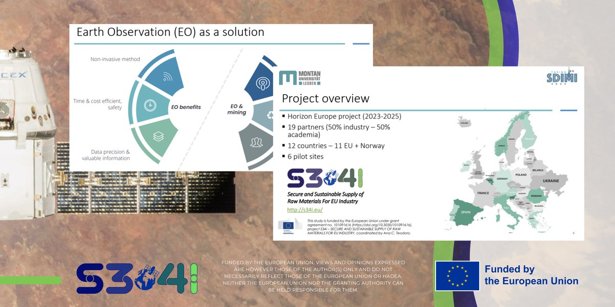 S34I Project (@project_s34i) on Twitter photo #S34i has attended the 11th International Conference on Sustainable Development in the Mining Industry #SDIMI2024 thanks to <a href="/unileoben/">Montanuniversität Leoben</a> presentation: "#Earthobservation technologies for a sustainable #mining sector: a social study"
Bravo!
#fromskytosoil #Torino #S34i has attended the 11th International Conference on Sustainable Development in the Mining Industry #SDIMI2024 thanks to <a href="/unileoben/">Montanuniversität Leoben</a> presentation: "#Earthobservation technologies for a sustainable #mining sector: a social study"
Bravo!
#fromskytosoil #Torino