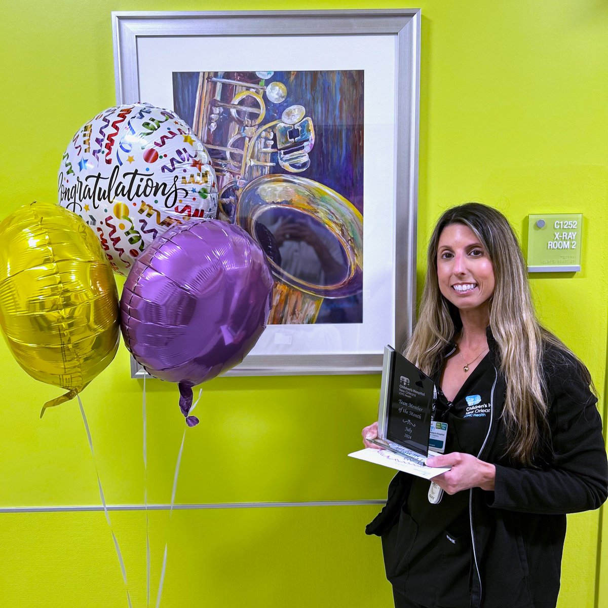 Congratulations to Cathryn Couvillion, Ultrasound Technologist Lead, for achieving team member of the month! 🎉 Thank you for being an incredible asset to our CHNOLA family! #CHNOLAproud #TeamMemberTuesday