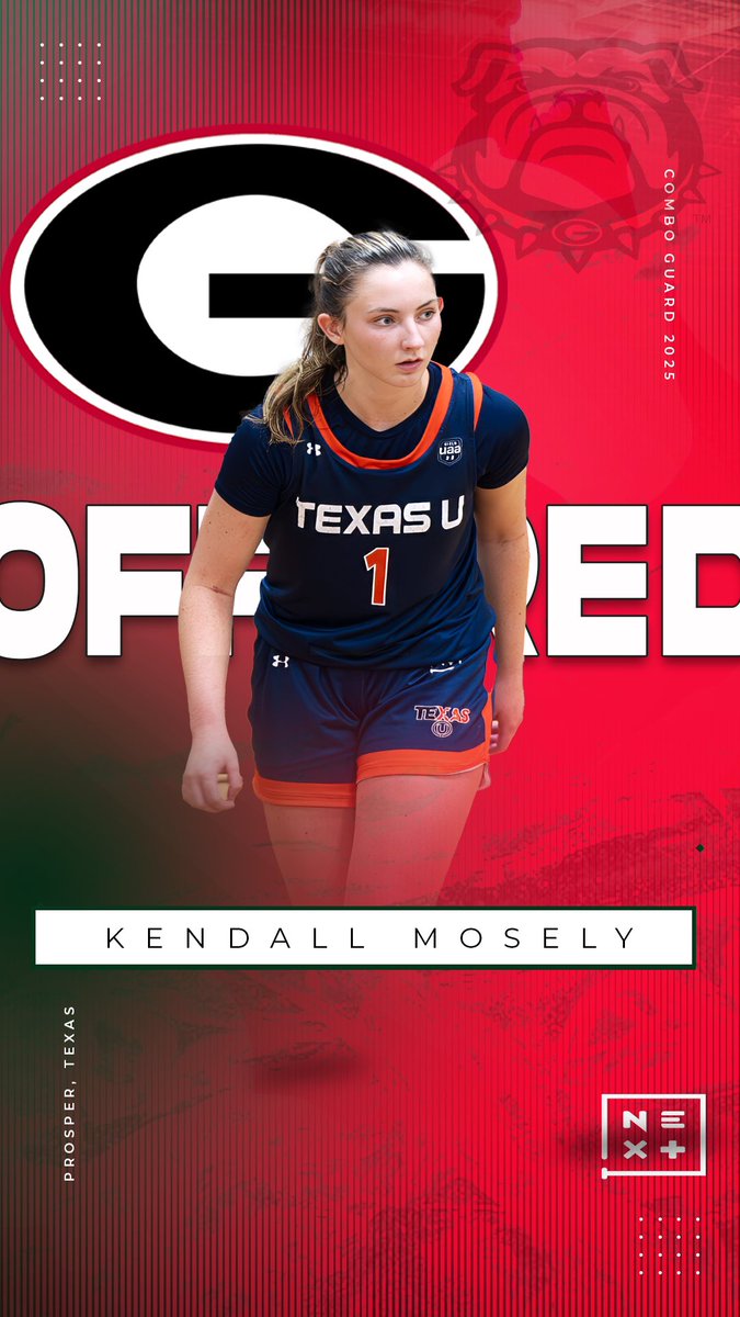 TXUBasketball's tweet photo. Congrats to our @KendallMosley32 on her BIG SEC offer from @COACH_ABE and @UGA_WBB ‼️ Kid had an unbelievable @UANextGHoops Session 2.. Ken, your @TXUBasketball fam sees you..
#TXUFam🖤🧡
#USvsJuly
#RecruitThaU https://t.co/fnechb8ITn