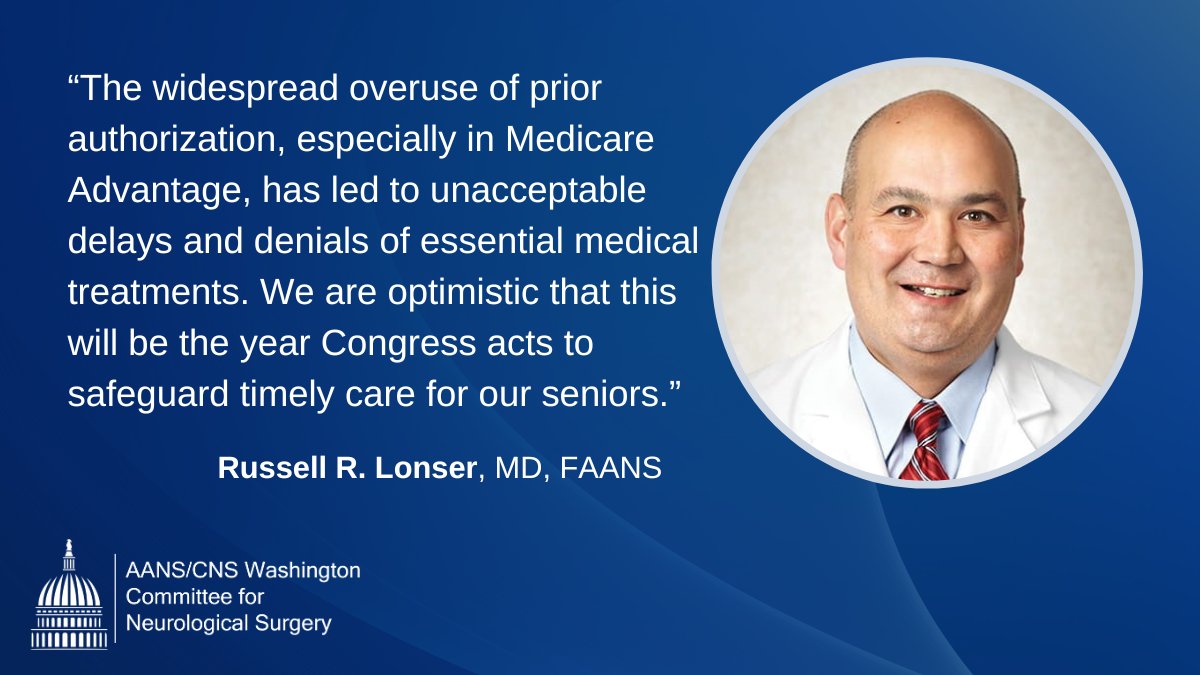 neurosurgery's tweet image. #ICYMI @Neurosurgery’s Washington Committee Chair @RussellLonser quoted in @policymed article: The Improving Seniors’ Timely Access to Care Act Reintroduced in #Congress.

Read now -&amp;gt; policymed.com/2024/07/the-im… #FixPriorAuth #PriorAuth #HR8702 #S4532