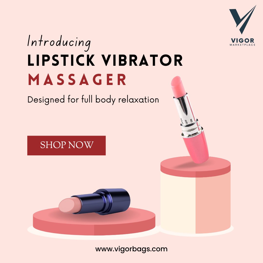 VIGORZIP's tweet image. Relax anywhere with our Lipstick Vibrator! Quiet, powerful, and discreet, this portable massager is perfect for on-the-go relaxation. Get yours now! 🌟💆 #LipstickVibrator #PortableMassager #DiscreetDesign #VigorMarketplace #bodymassager