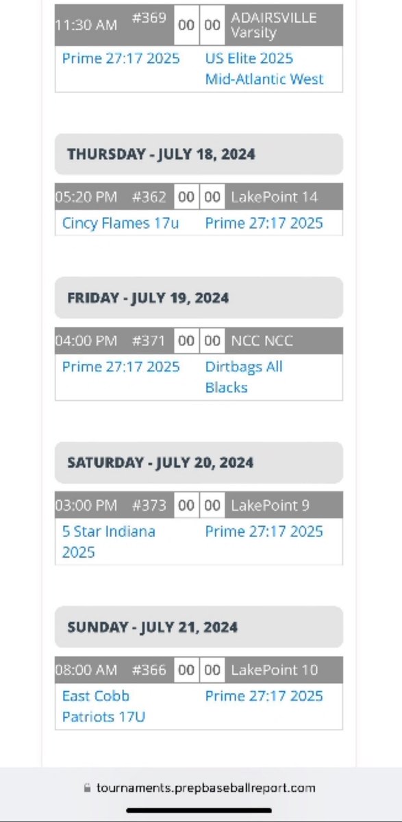 Going to Georgia this week, this is my schedule!