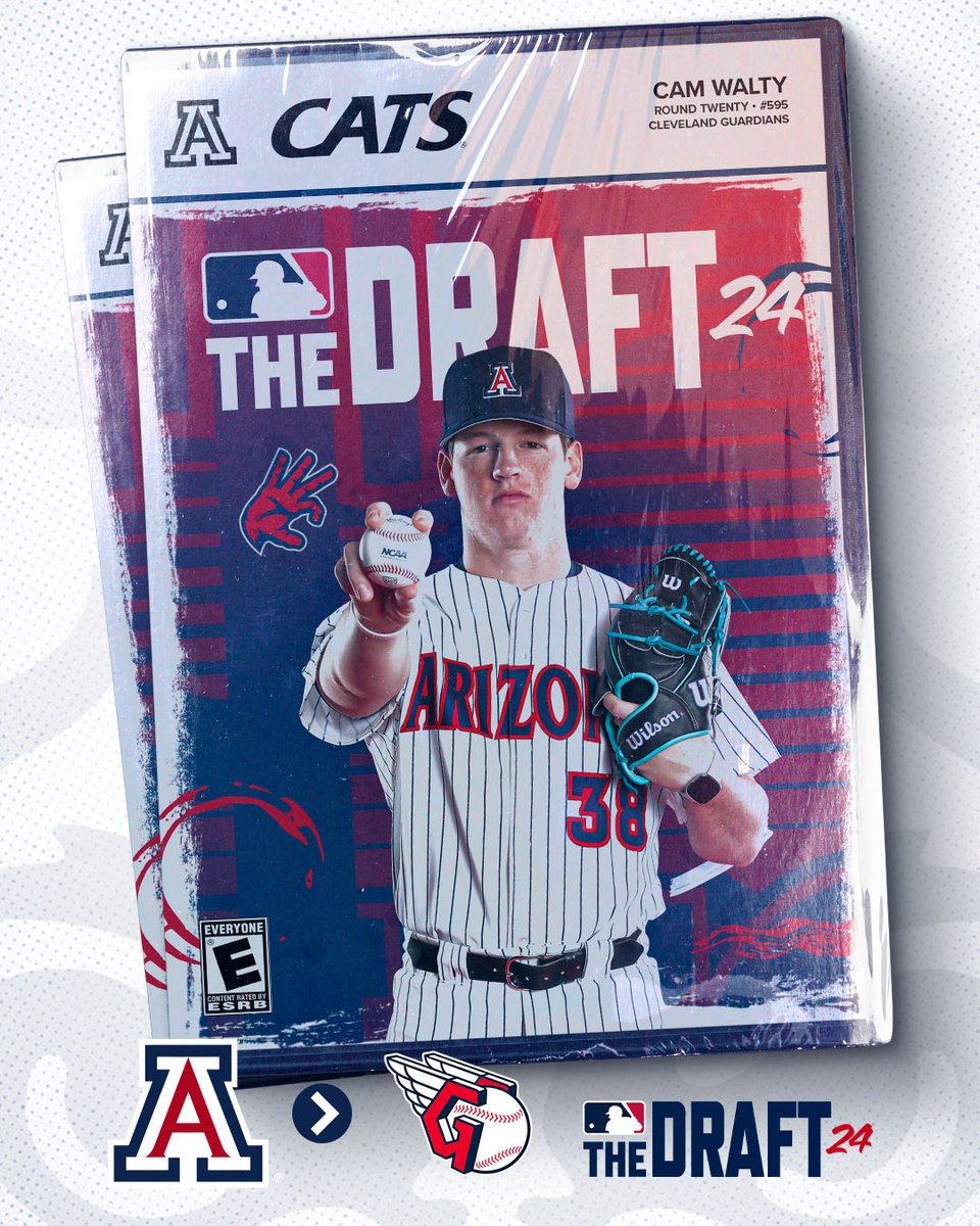 ArizonaBaseball's tweet photo. Yes we Cam! 😮‍💨 Our All-American arm is headed to Cleveland! 💪