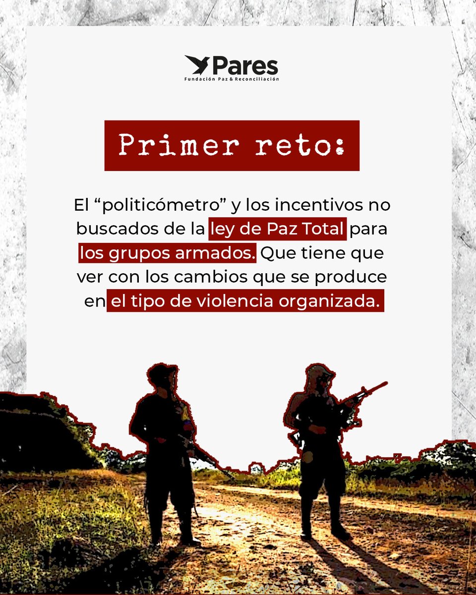 parescolombia's tweet photo. #ParesInforme 📢 | A continuación presentamos los cuellos de botella más significativos que presenta la política de Paz Total, tema de nuestro último informe en Pares. https://t.co/7pRzTVctpj