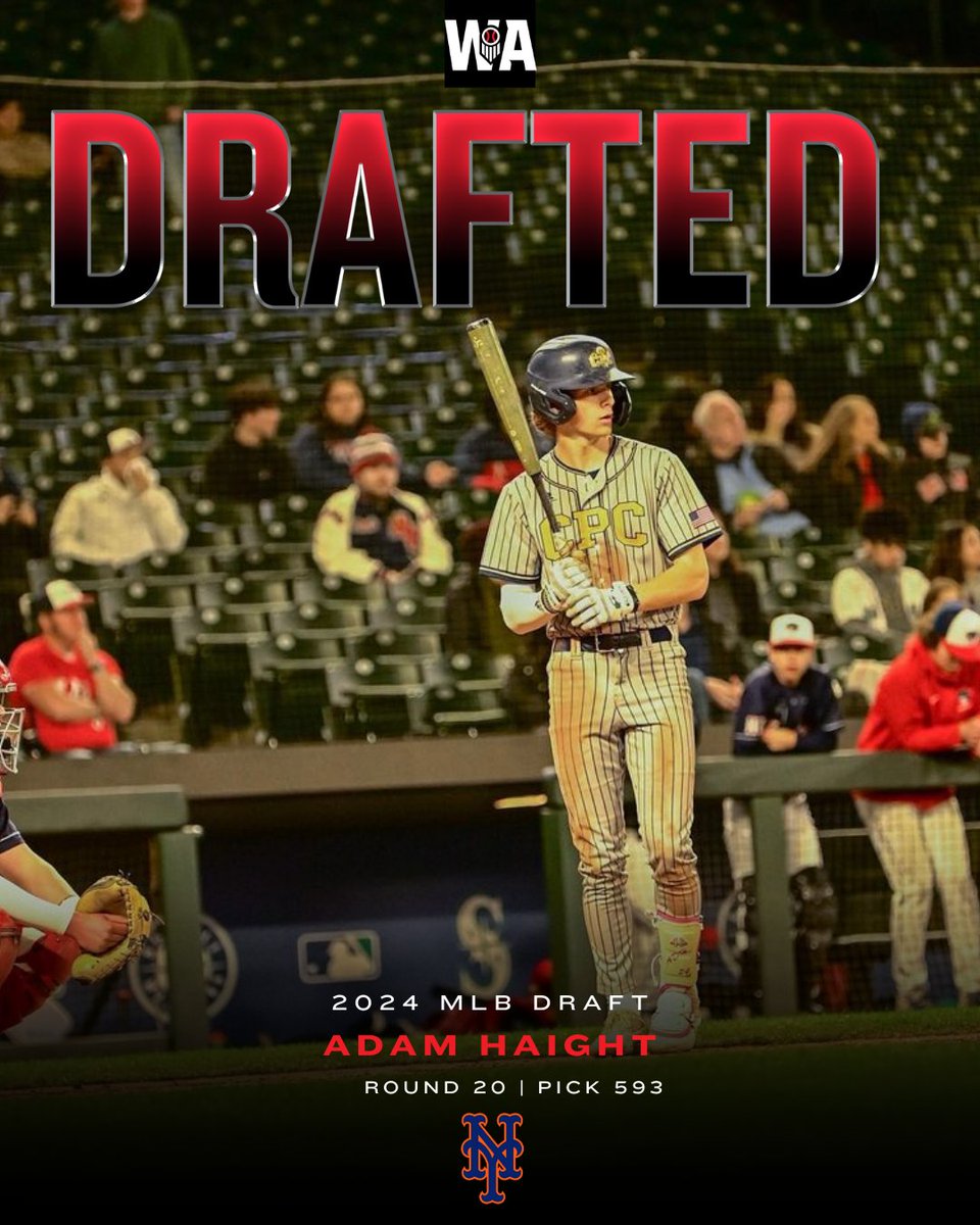 With the 593rd pick in the 20th round, the NY <a href="/Mets/">New York Mets</a> have selected SS Adam Haight (<a href="/cpcsbaseball/">CPC Baseball</a>/<a href="/BeaverBaseball/">Oregon State Baseball</a>)

Haight was ranked 3rd overall in the 2024 class for Washington