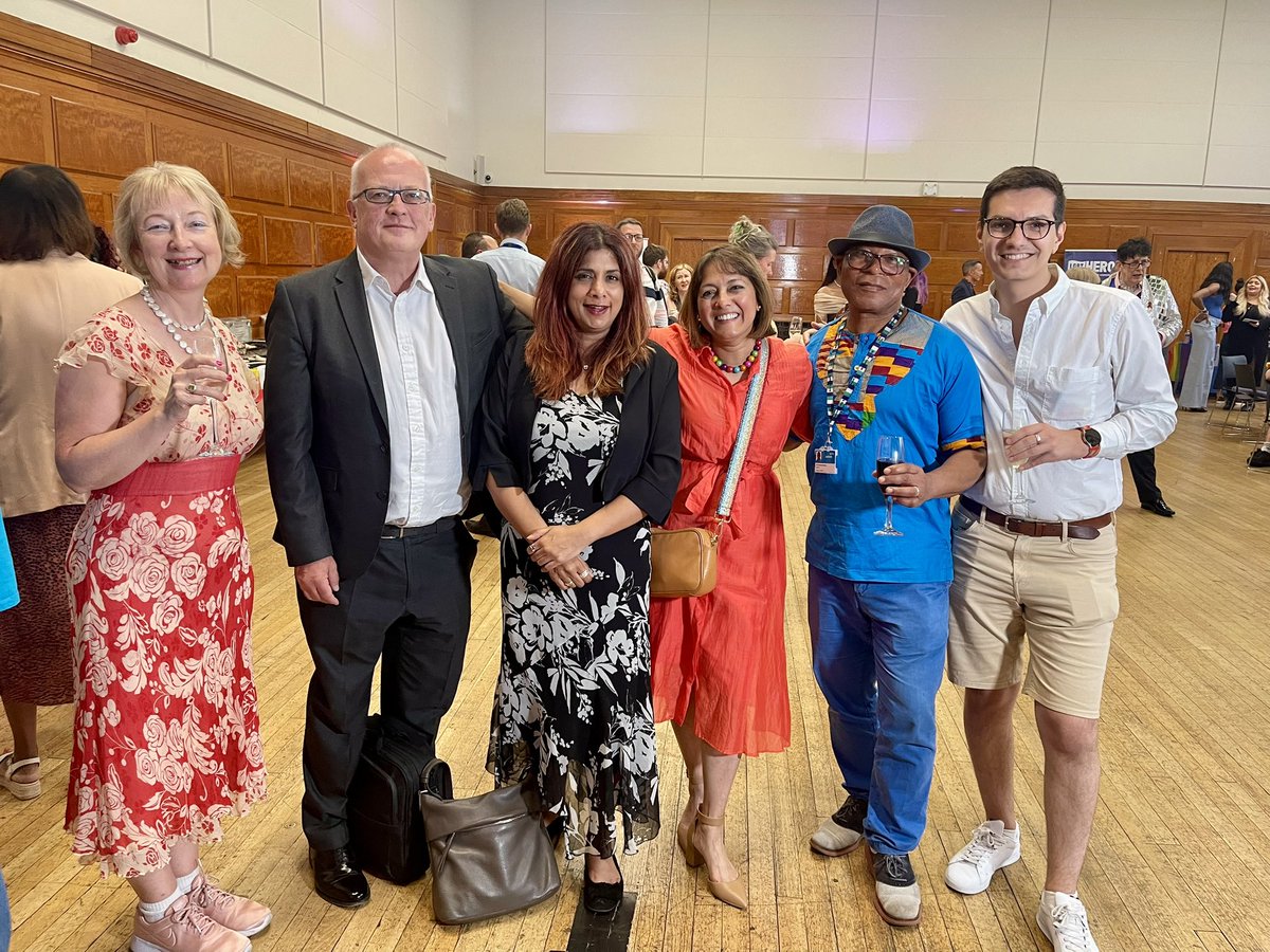 Fantastic evening at the Lambeth Pride Reception. 

Inspiring speeches and great to meet Lambeth LGBTQ+ legends. 
Wonderful entertainment from London Gay Men’s Chorus. 

Lots of huge hugs with old friends 😊